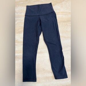 LULULEMON cropped navy leggings, 22” (XS)